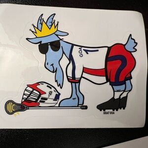 GOAT USA Lacrosse Goat Sticker